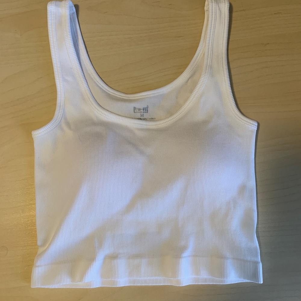 Cropped Ribbed Tank Top